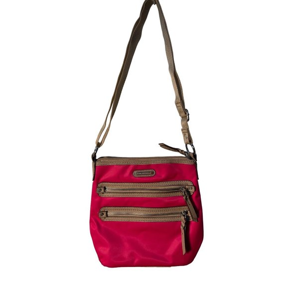 Dana Buchman Bright Pink Nylon Crossbody Bag - Picture 7 of 11